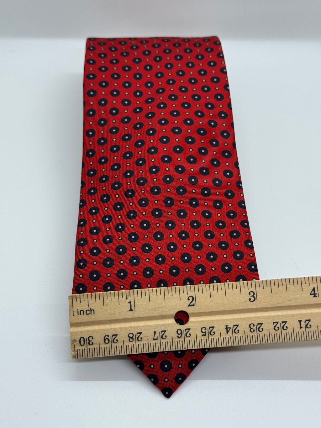 The Man’s Shop Red Medallion Silk Tie