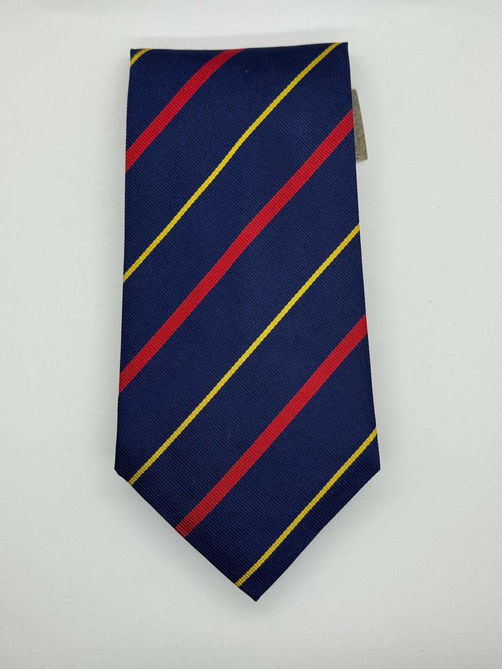 NWT Polo Ralph Lauren Navy Regimental Stripe Silk Tie