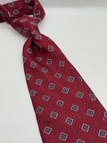 Brooks Brothers Makers Burgundy Neat Medallion Silk Tie
