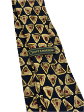 Load image into Gallery viewer, Croft &amp; Barrow Blue &amp; Gold Geometric Tie
