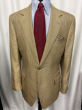 Canali Proposta Italian Houndstooth Sport Coat – 44R – Tan/Brown – Made in Italy