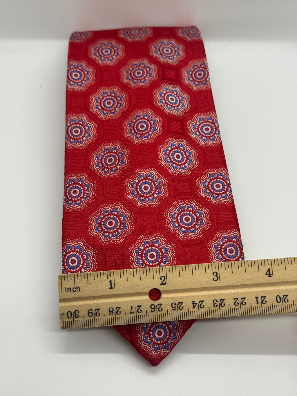 Robert Talbott Best of Class for Nordstrom Red Medallion Silk Tie