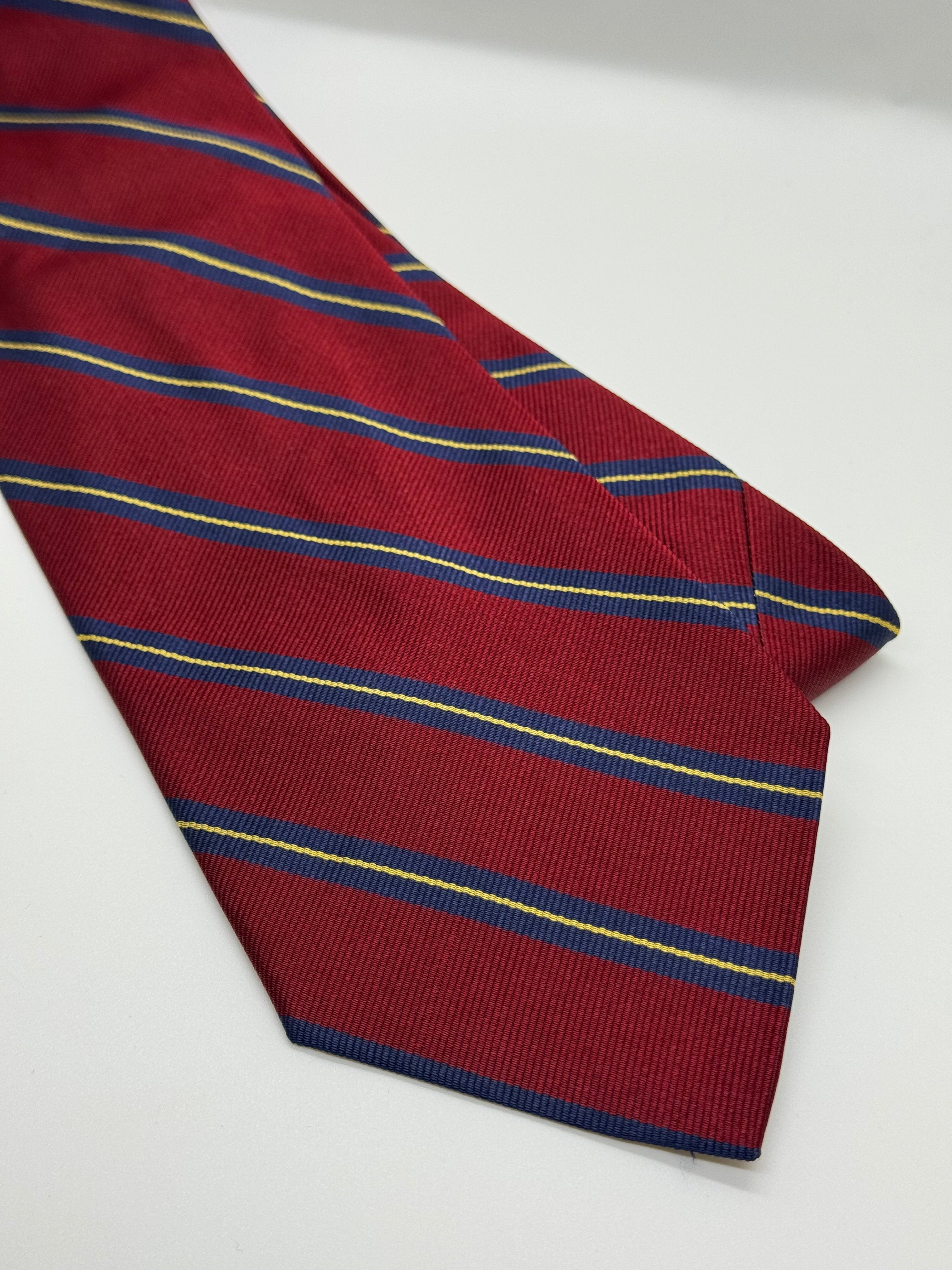 J. Crew Vintage Burgundy Regimental Stripe Tie