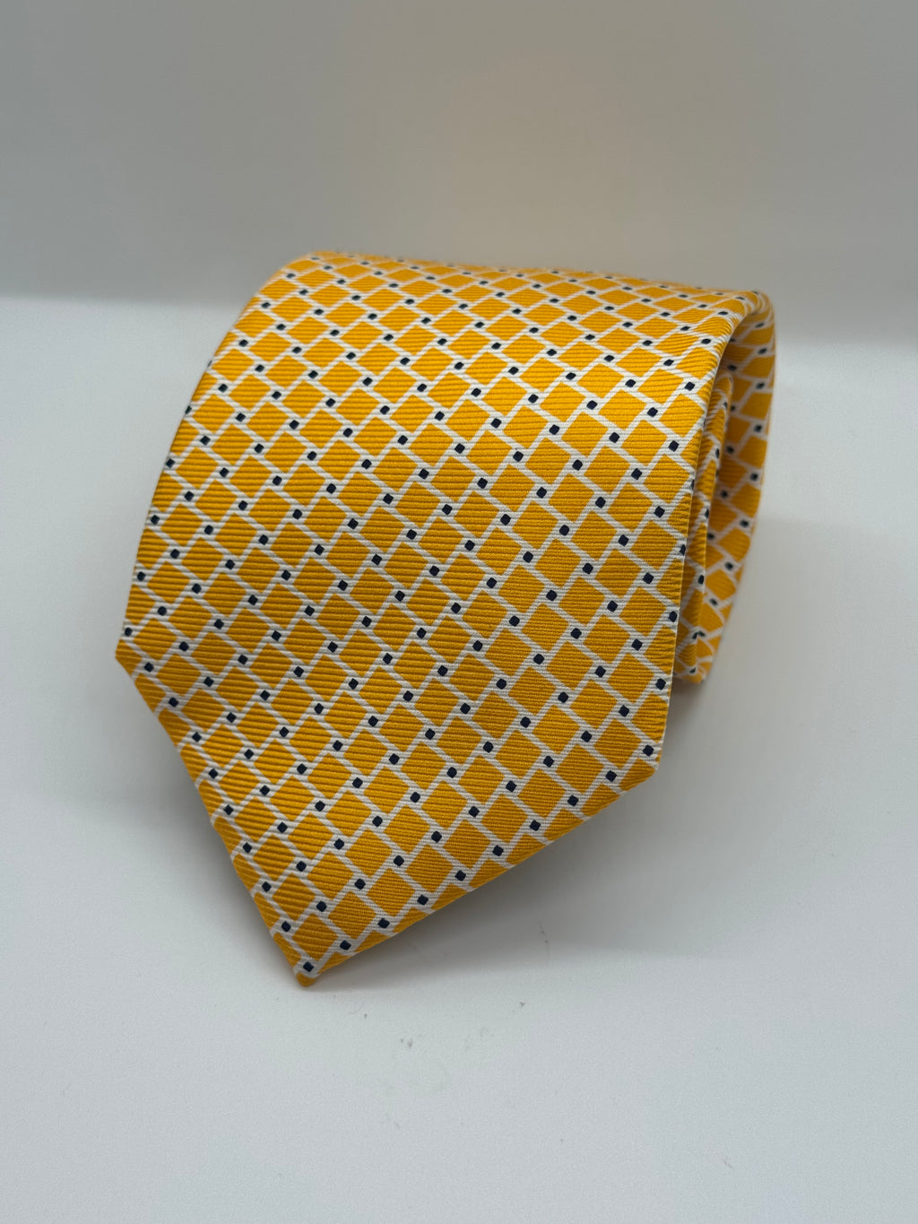Jos. A. Bank Executive Collection Orange Geometric Silk Tie