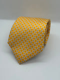 Jos. A. Bank Executive Collection Orange Geometric Silk Tie