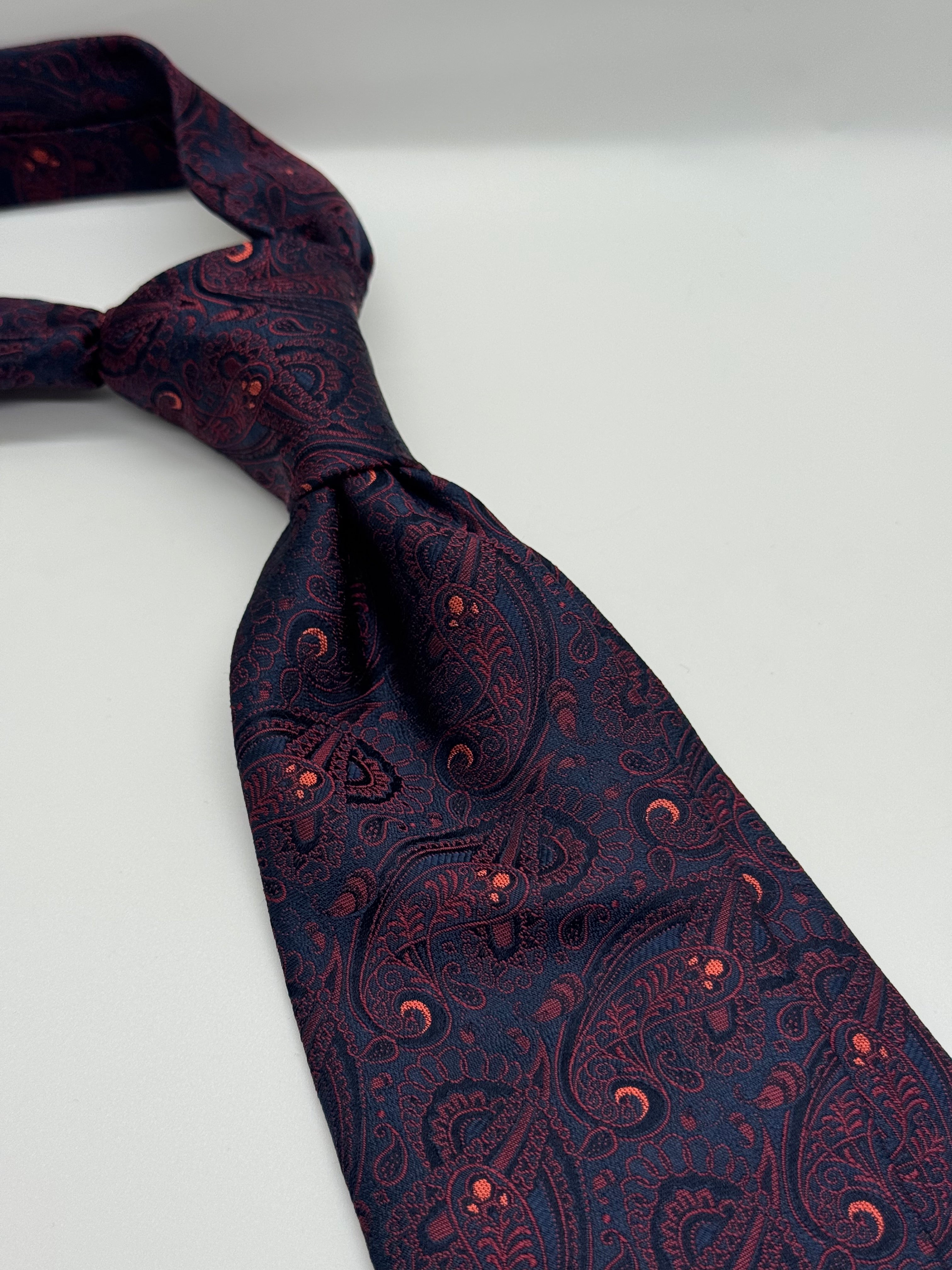 Black Brown 1826 Paisley Tie