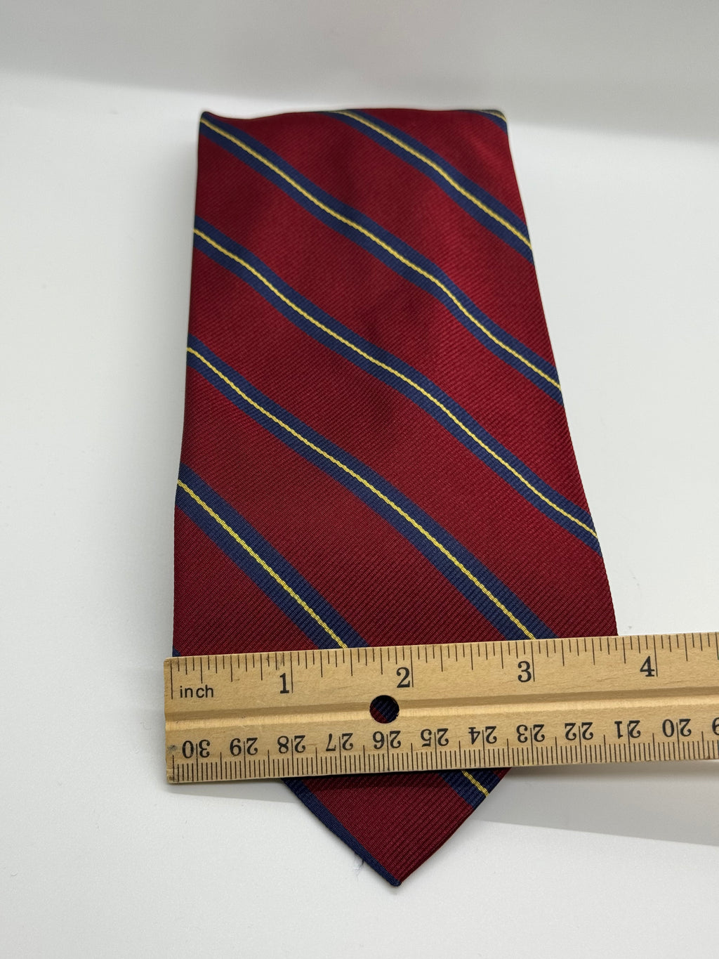 J. Crew Vintage Burgundy Regimental Stripe Tie