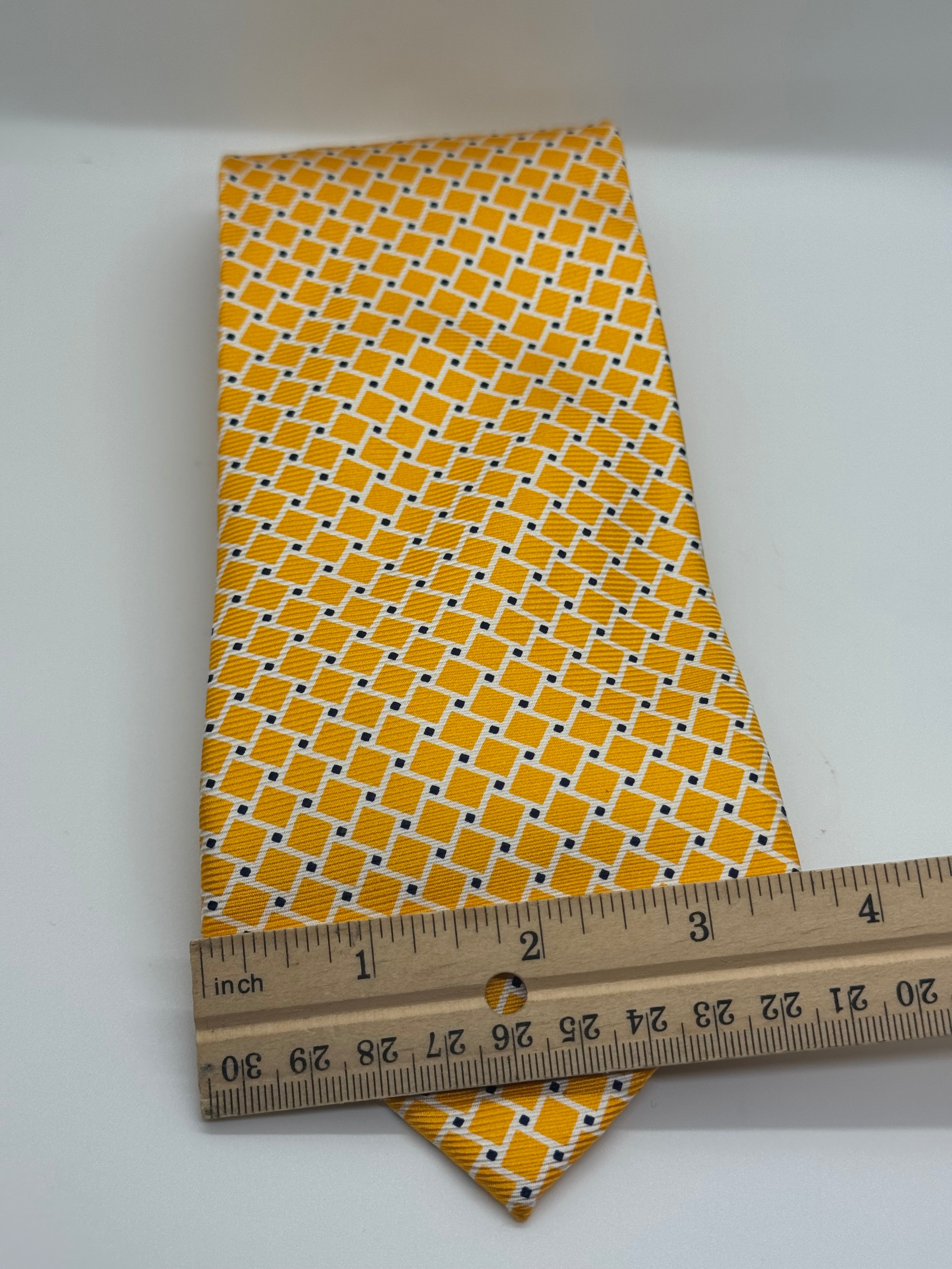 Jos. A. Bank Executive Collection Orange Geometric Silk Tie
