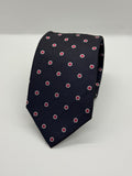 Hugo Boss Navy Polka Dot Silk Tie – Made in Italy