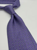 Leonardo Strassi Lavender Medallion Tie – Made in Italy