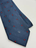 Vintage Christian Dior Monsieur Navy Geometric Silk Tie