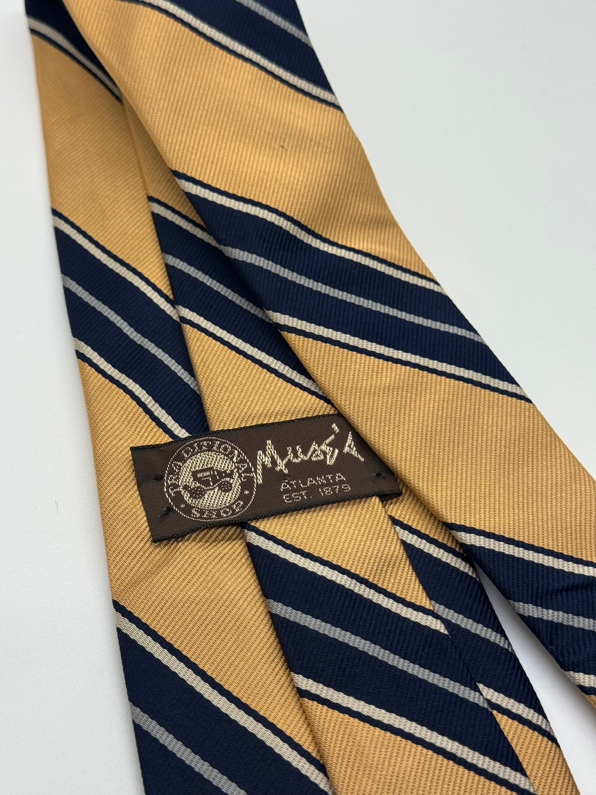 Gold & Navy Regimental Stripe Tie