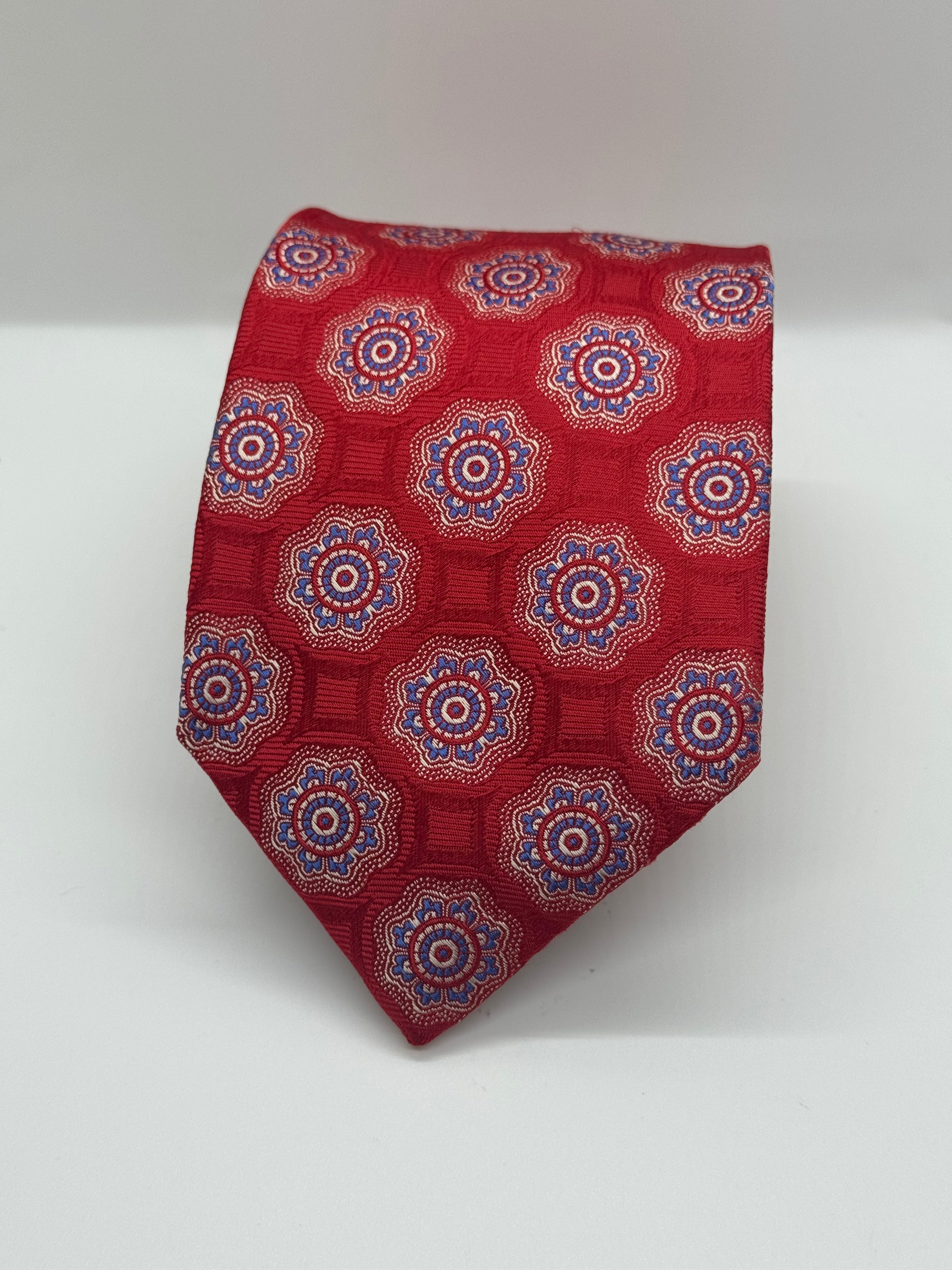 Robert Talbott Best of Class for Nordstrom Red Medallion Silk Tie