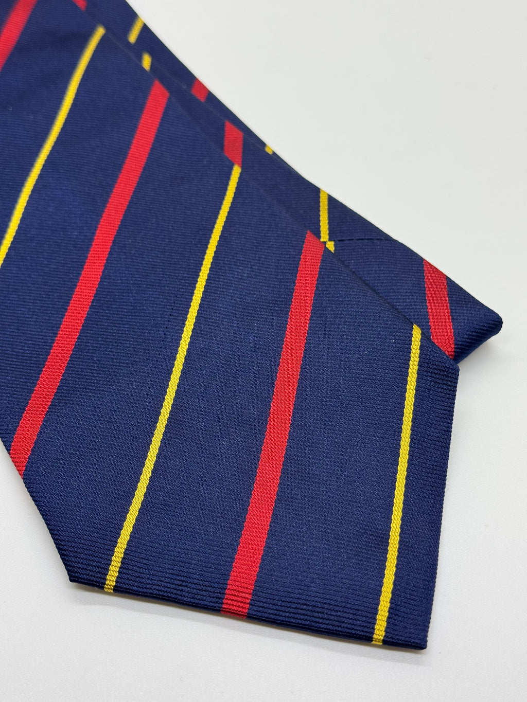 NWT Polo Ralph Lauren Navy Regimental Stripe Silk Tie