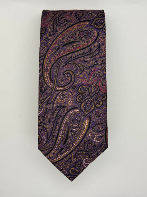 XXXX Collection – Imperial Purple Paisley Silk Tie