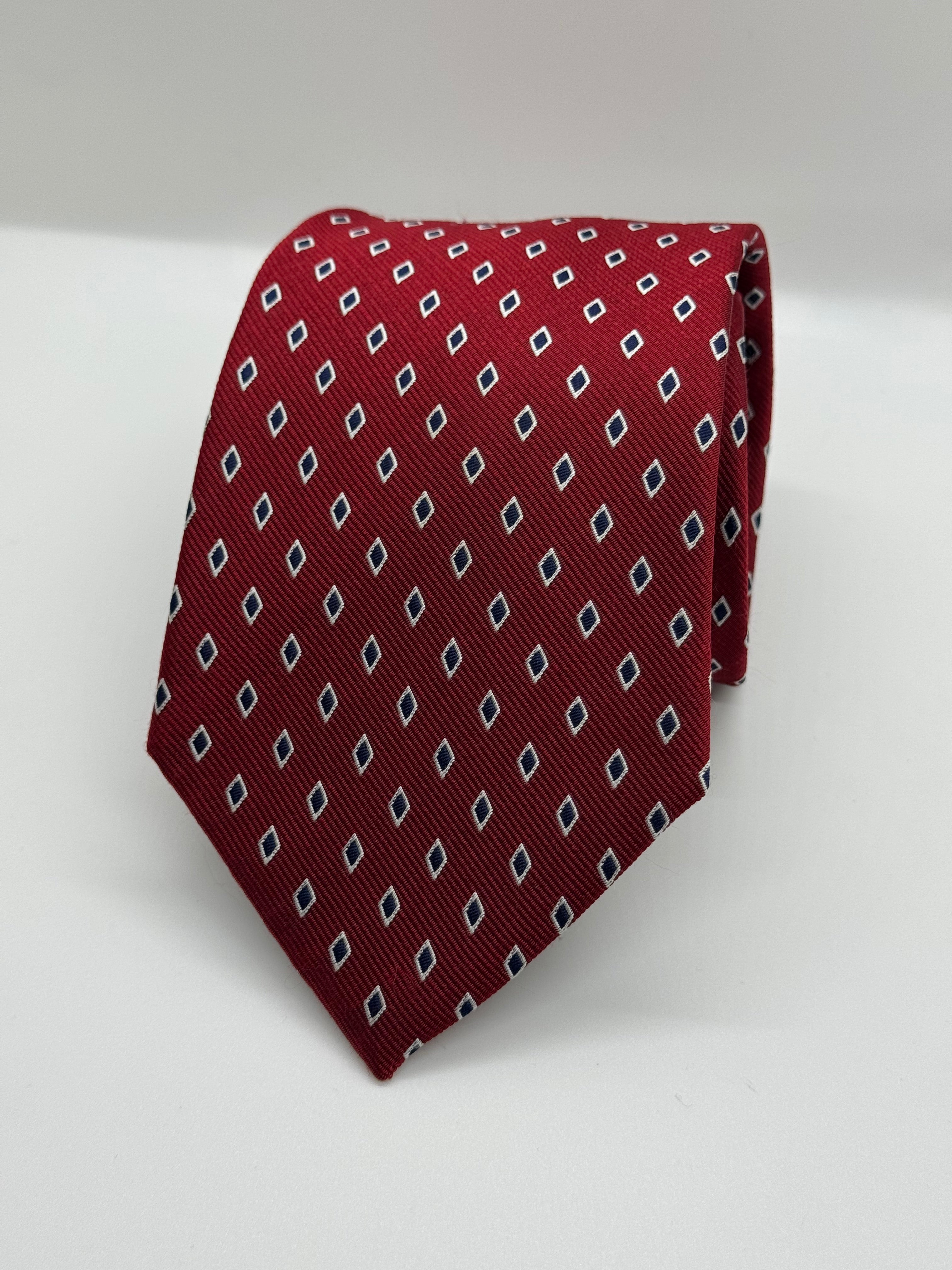 Ralph Lauren Burgundy Diamond Tie