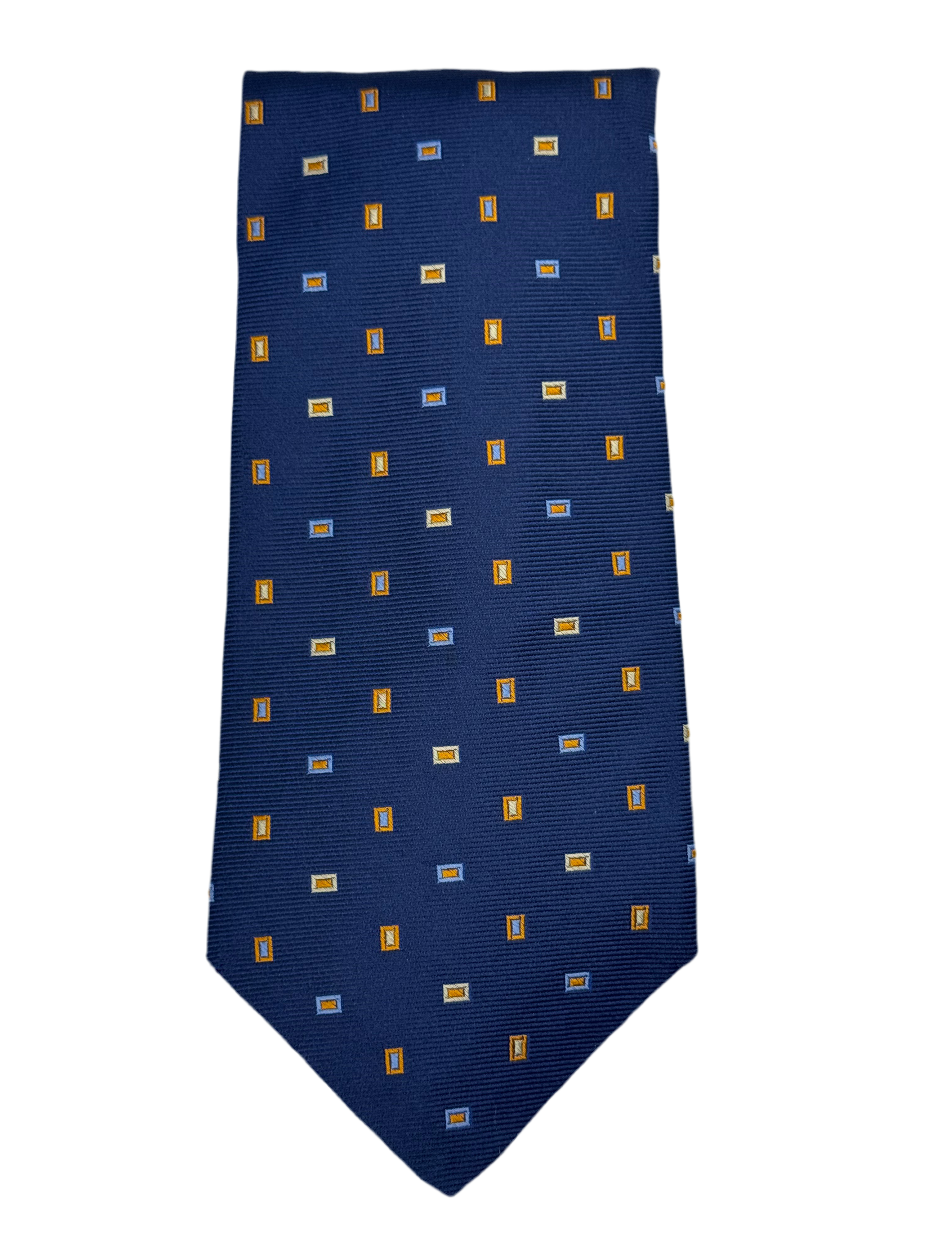 Royal Classic for Tom James – Navy Geometric Silk Tie