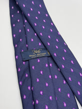 Load image into Gallery viewer, Brooks Brothers 346 Navy &amp; Magenta Paisley Silk Tie
