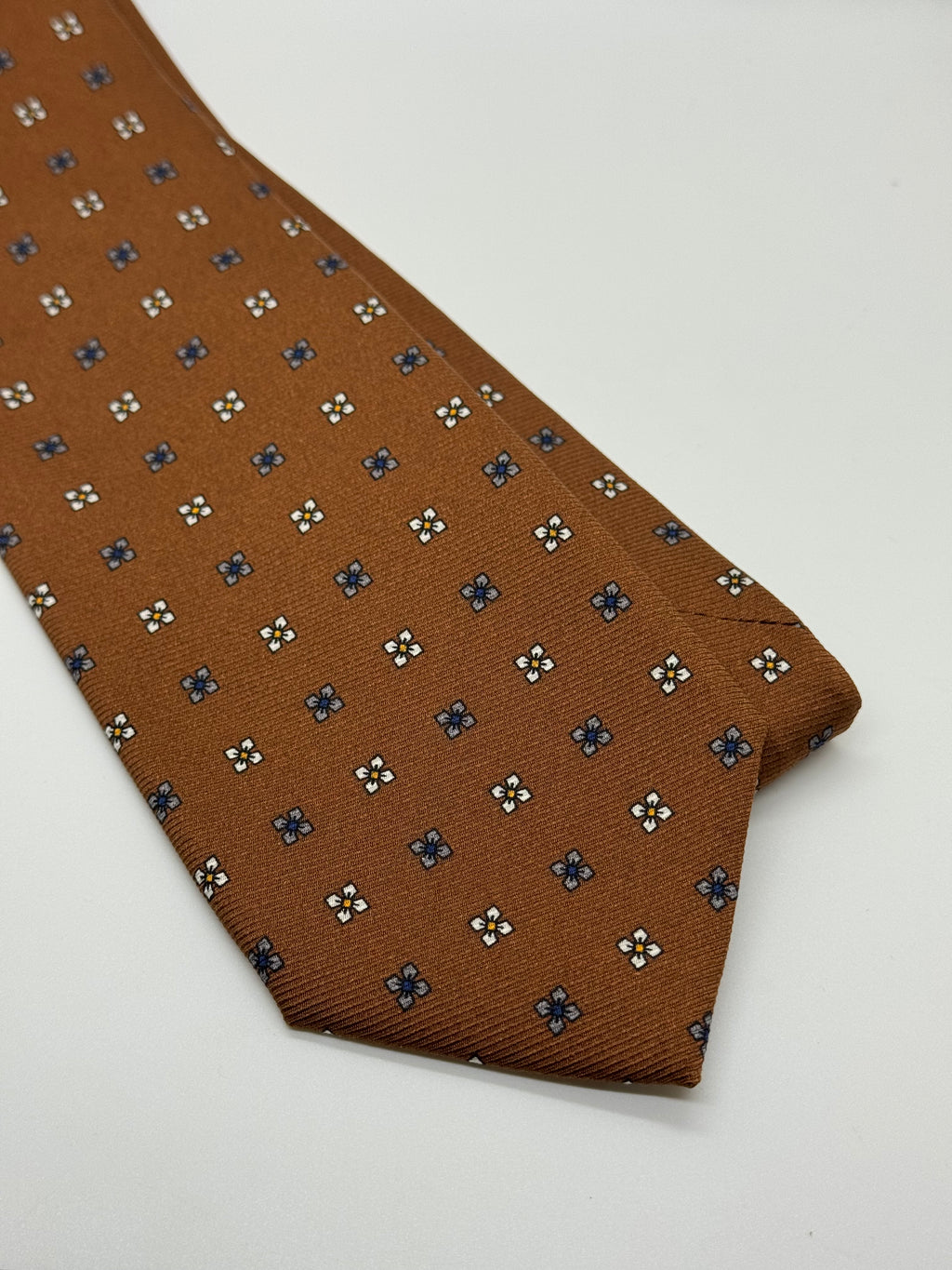 Hunt Club Clothiers Brown Geometric Pattern Tie