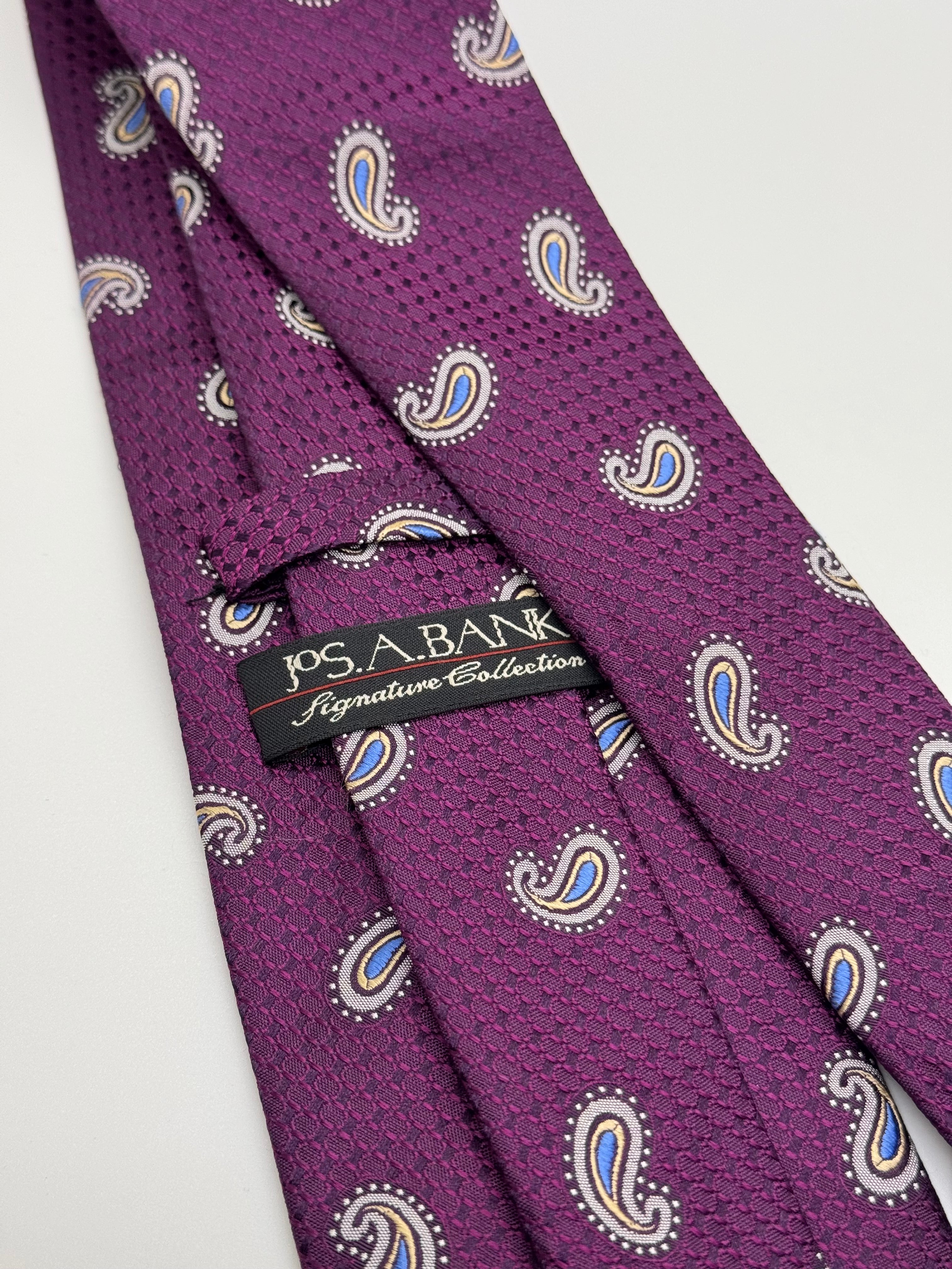 Jos. A. Bank Signature Collection Plum Paisley Tie