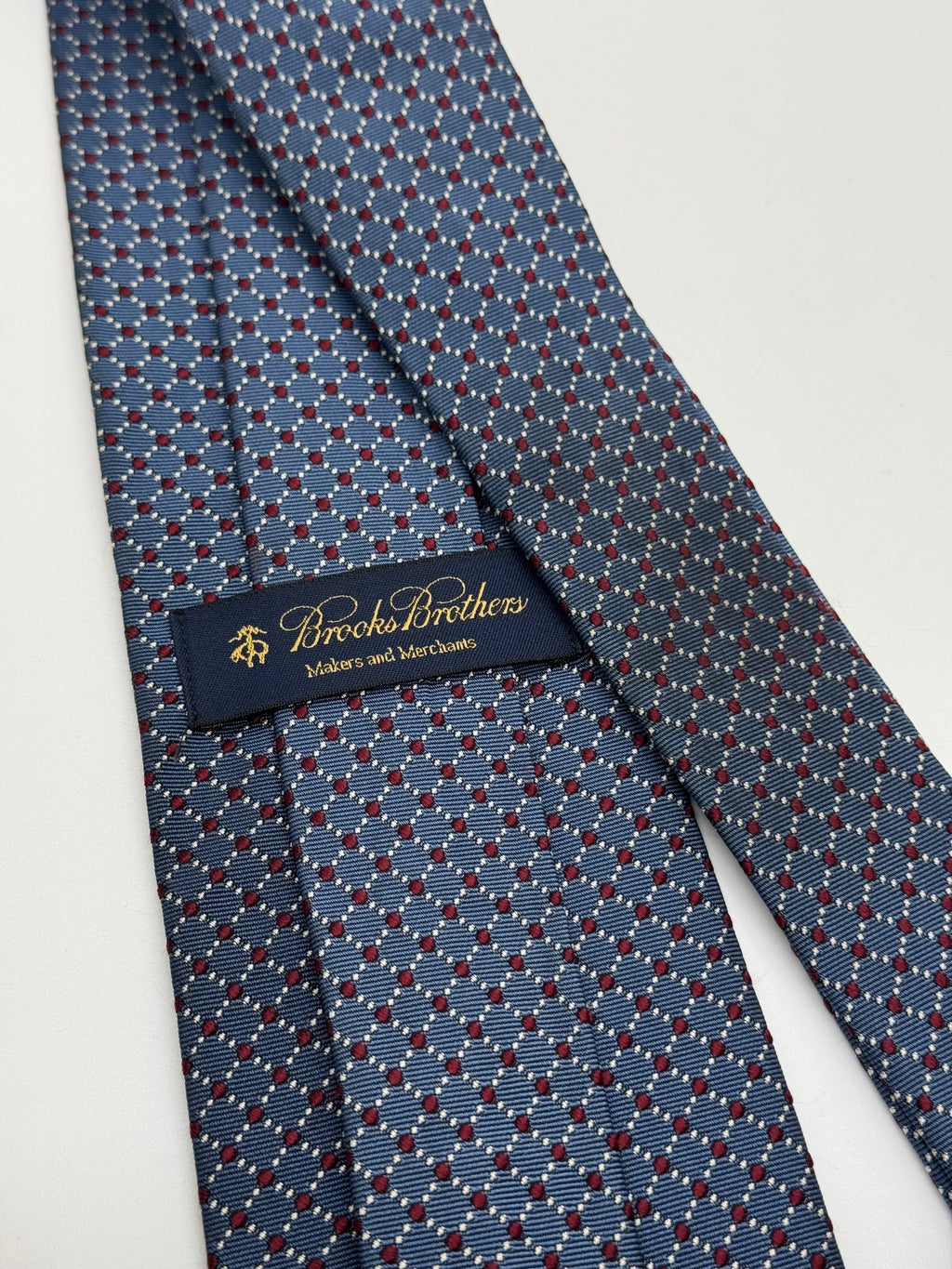 Brooks Brothers Blue Geometric Silk Tie