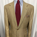 Canali Proposta Italian Houndstooth Sport Coat – 44R – Tan/Brown – Made in Italy