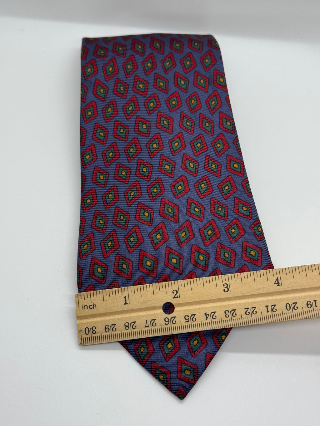 Polo Ralph Lauren Light Blue Diamond Medallion Silk Tie