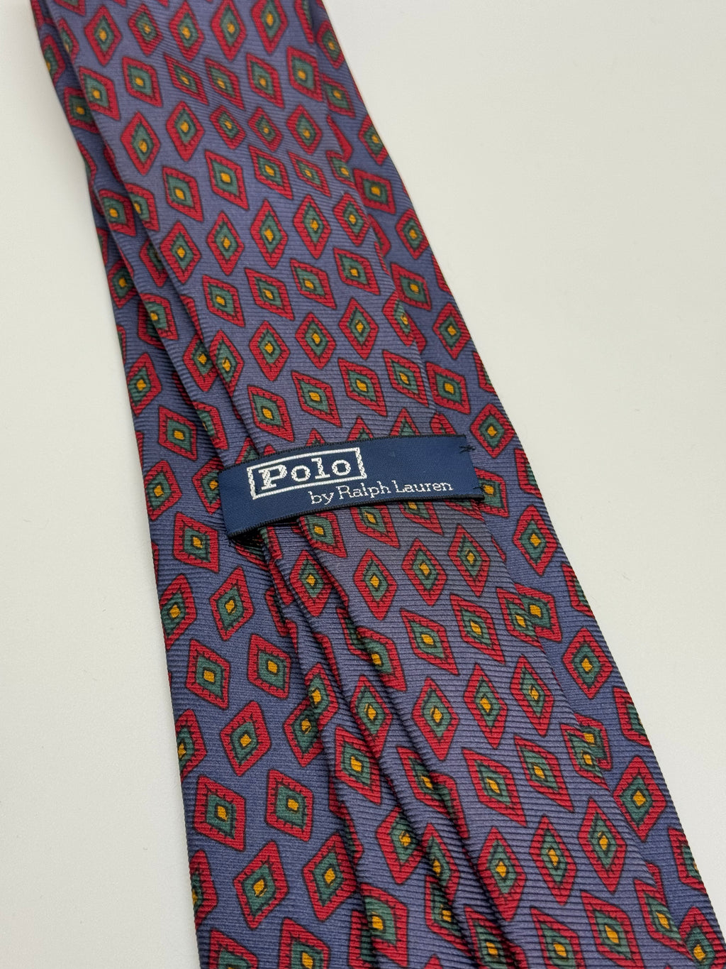 Polo Ralph Lauren Light Blue Diamond Medallion Silk Tie