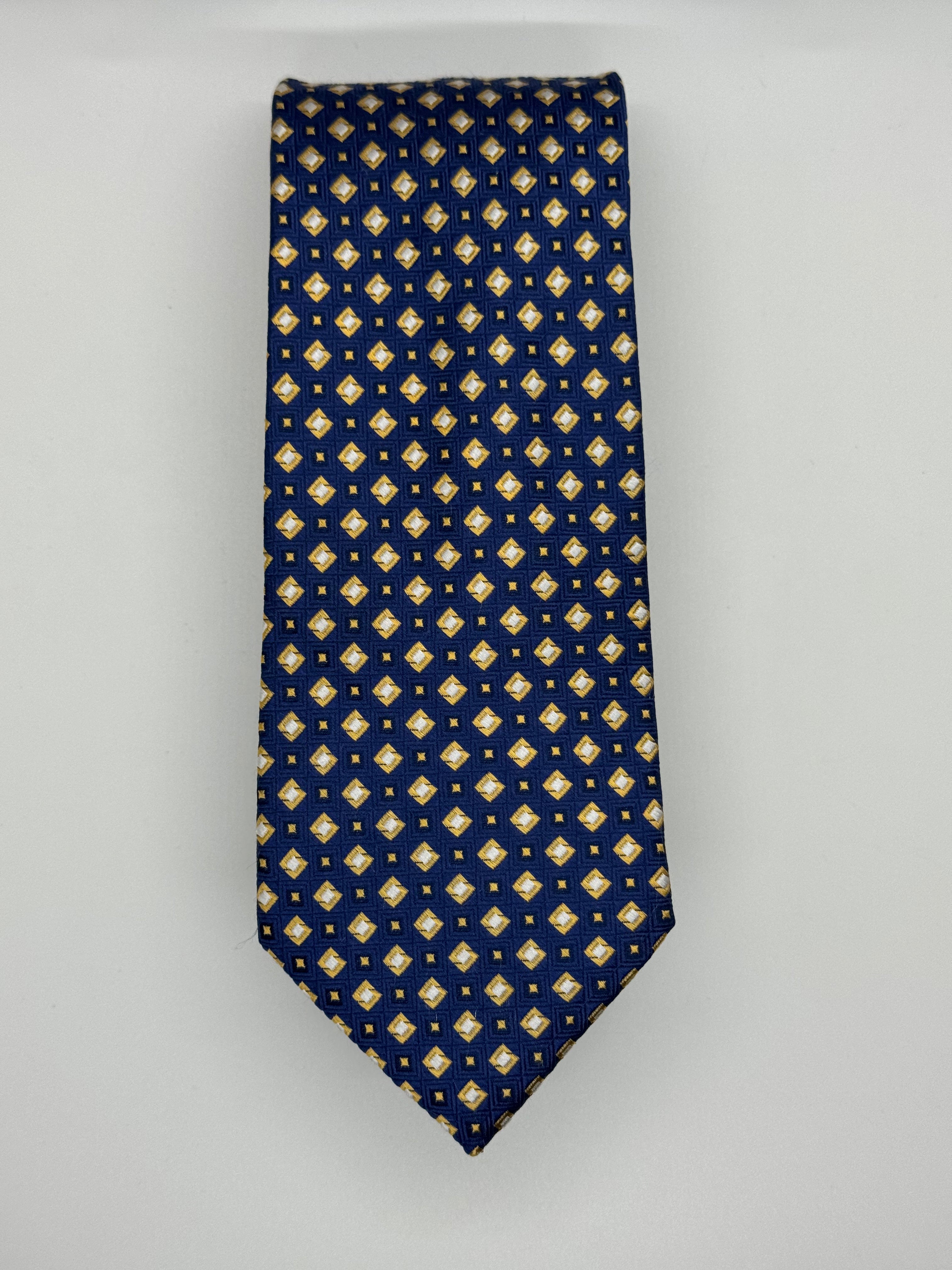 Jos. A. Bank Reserve Royal Blue & Gold Geometric Tie