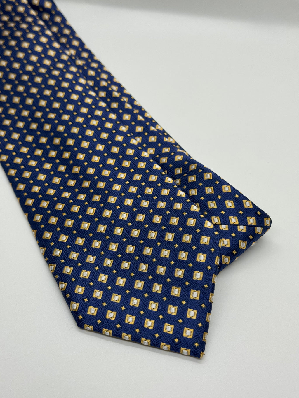 Jos. A. Bank Reserve Royal Blue & Gold Geometric Tie