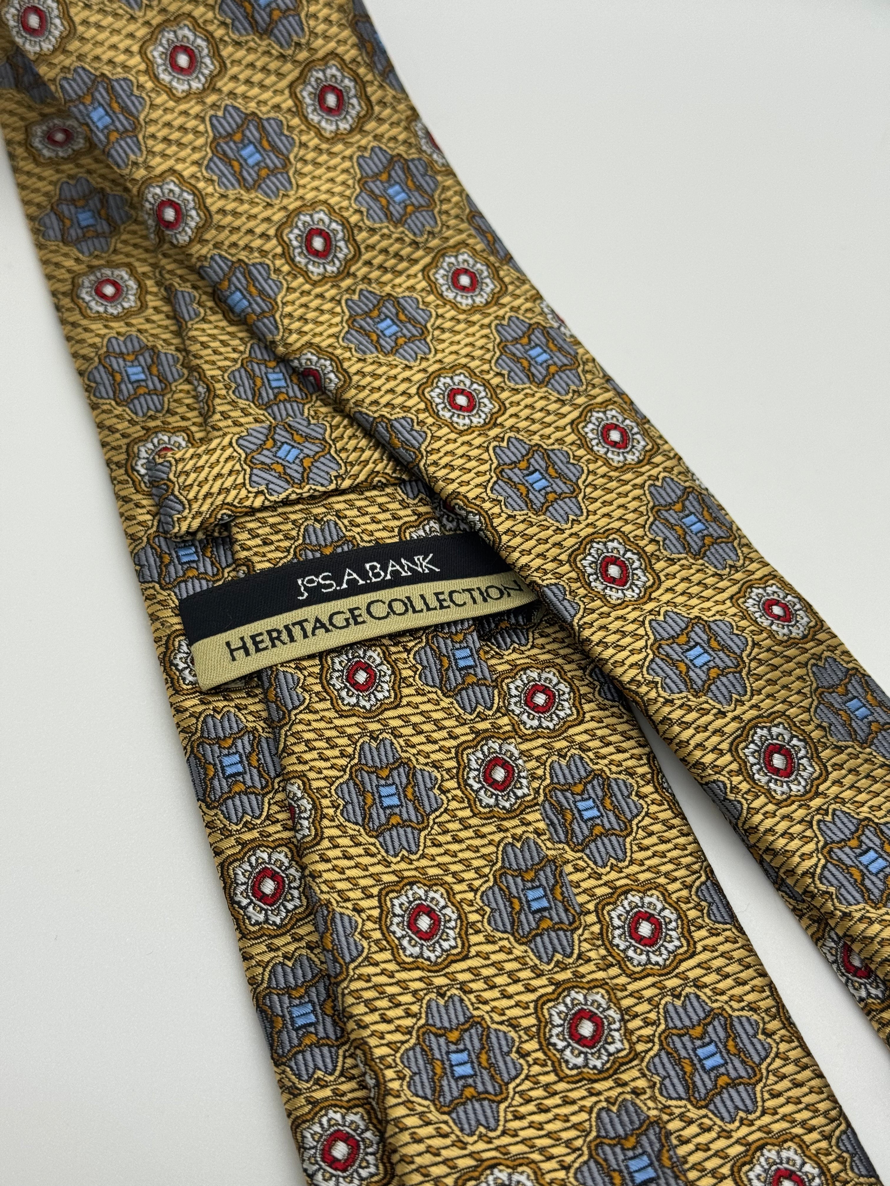 Jos. A. Bank Heritage Collection Gold Medallion Silk Tie
