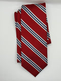 Classic Red & Navy Regimental Stripe Jos. A. Bank Tie