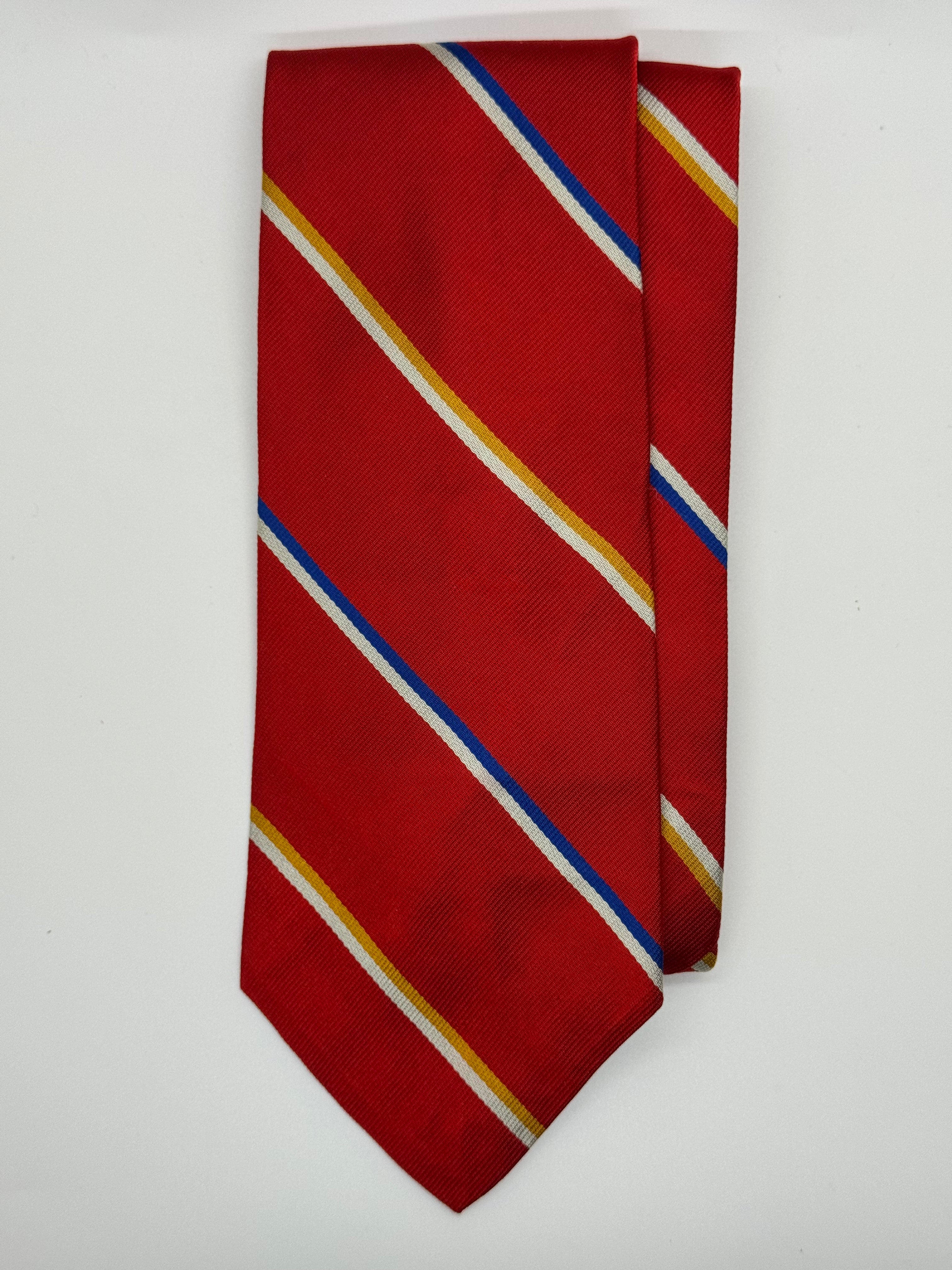 Colours by Alexander Julian Red Striped Tie