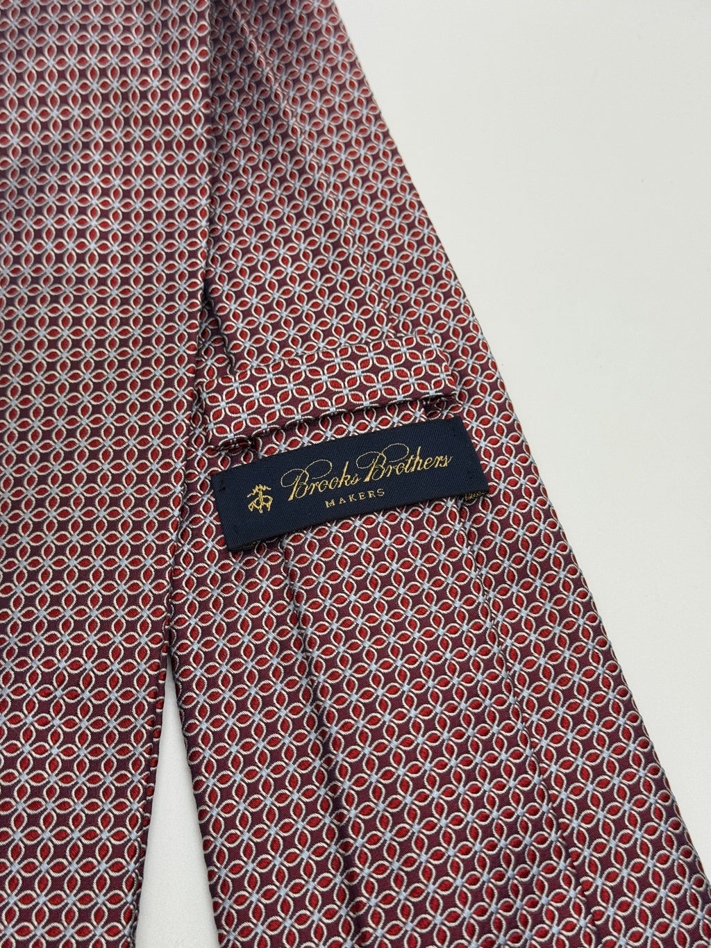 Brooks Brothers Red Geometric Silk Tie