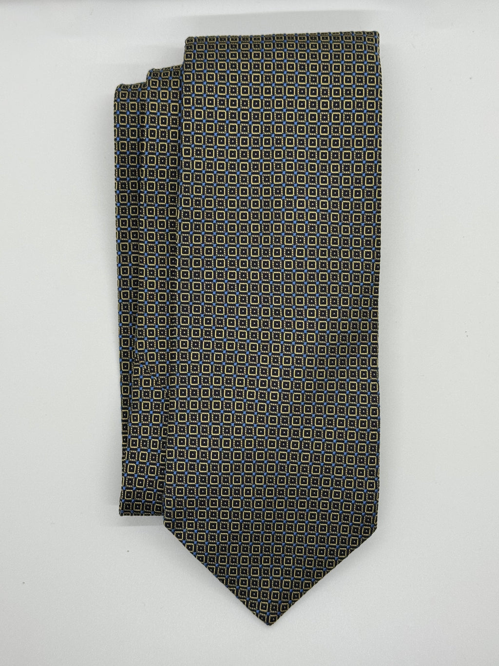 Brooks Brothers Makers & Merchants Navy & Gold Geometric Tie