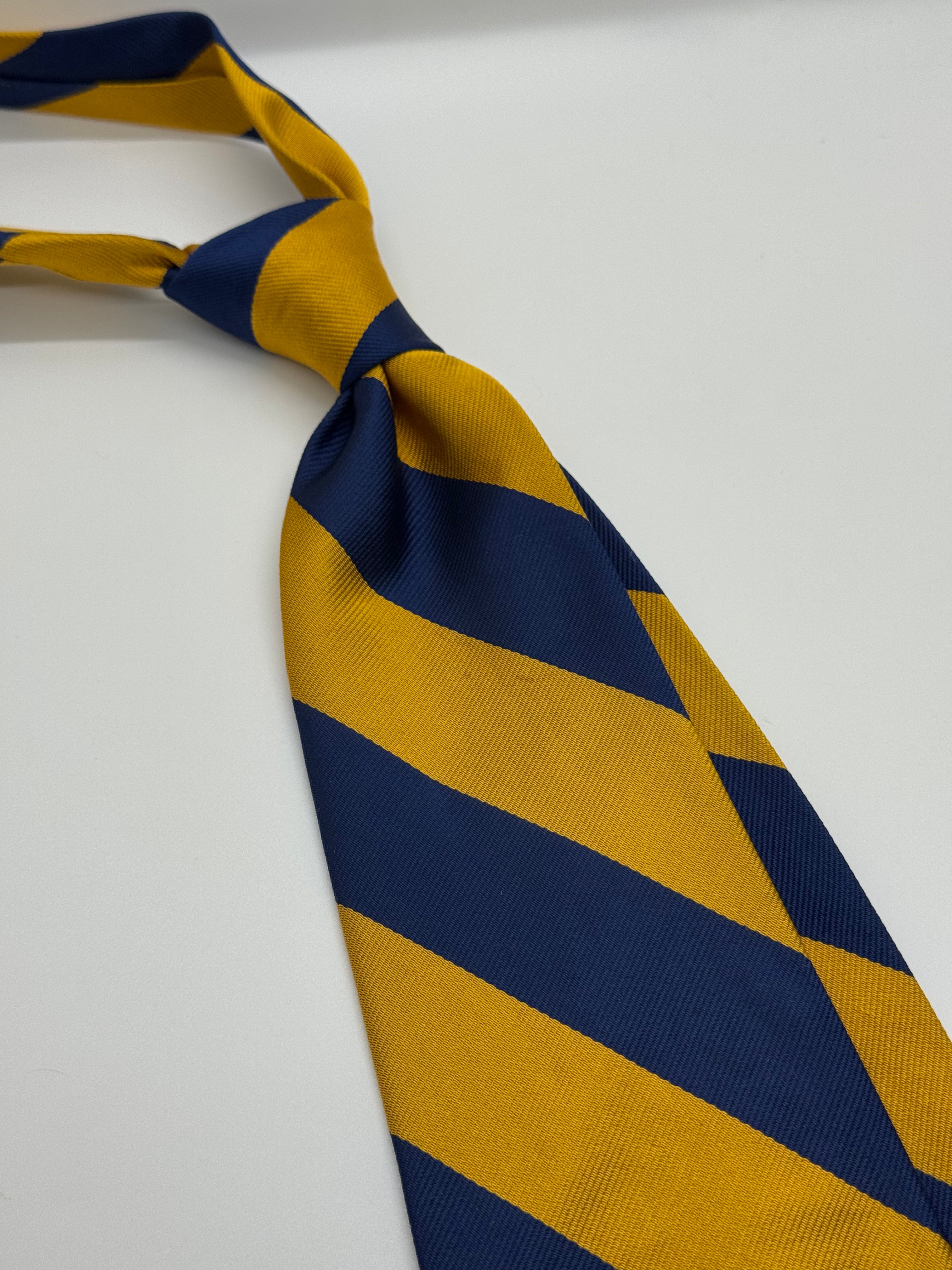 Vintage GAP Regimental Stripe Tie – Navy & Gold