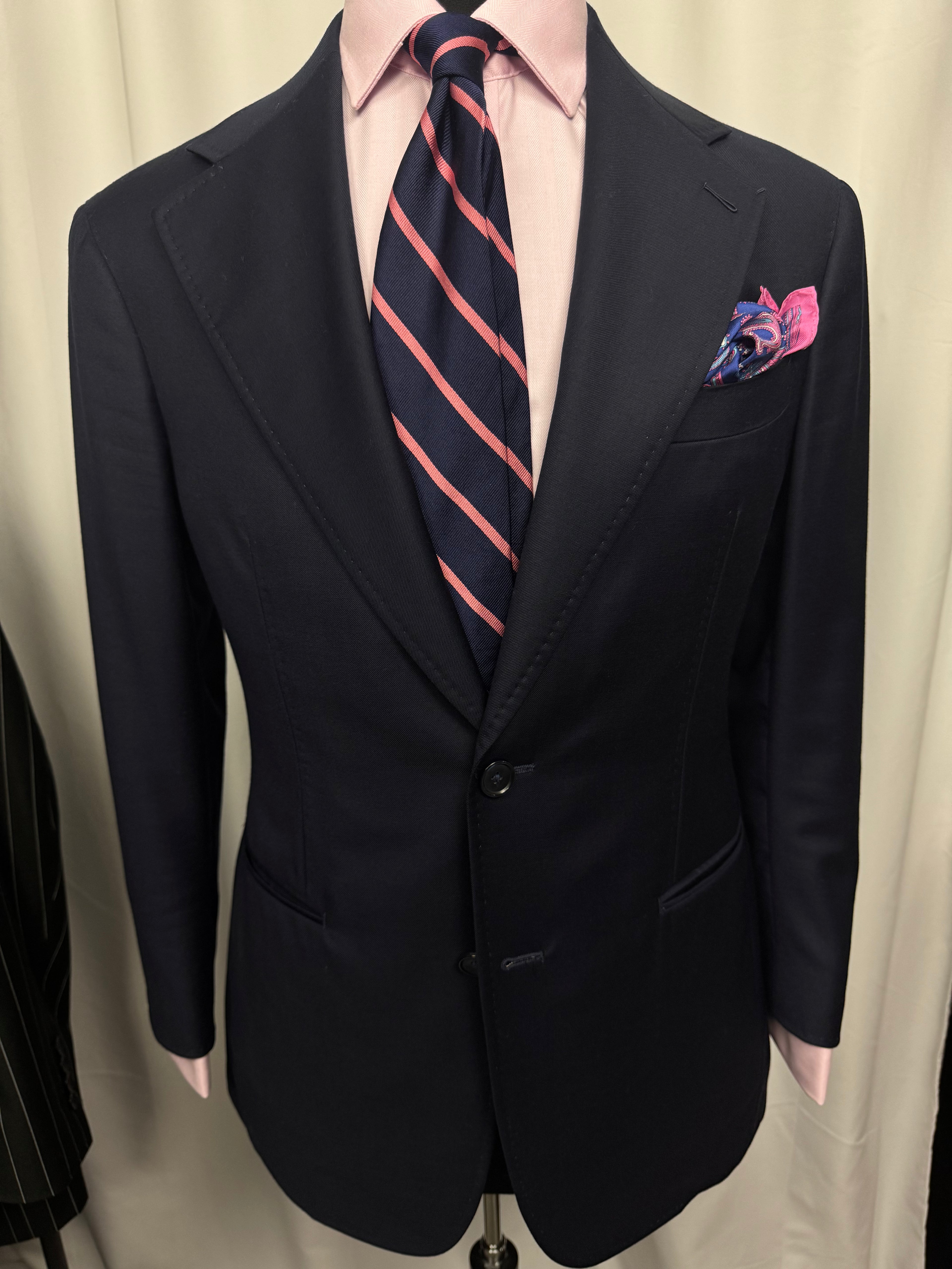 Tasso Elba Pink Herringbone French Cuff Dress Shirt – Non-Iron (15½ / 32–33)