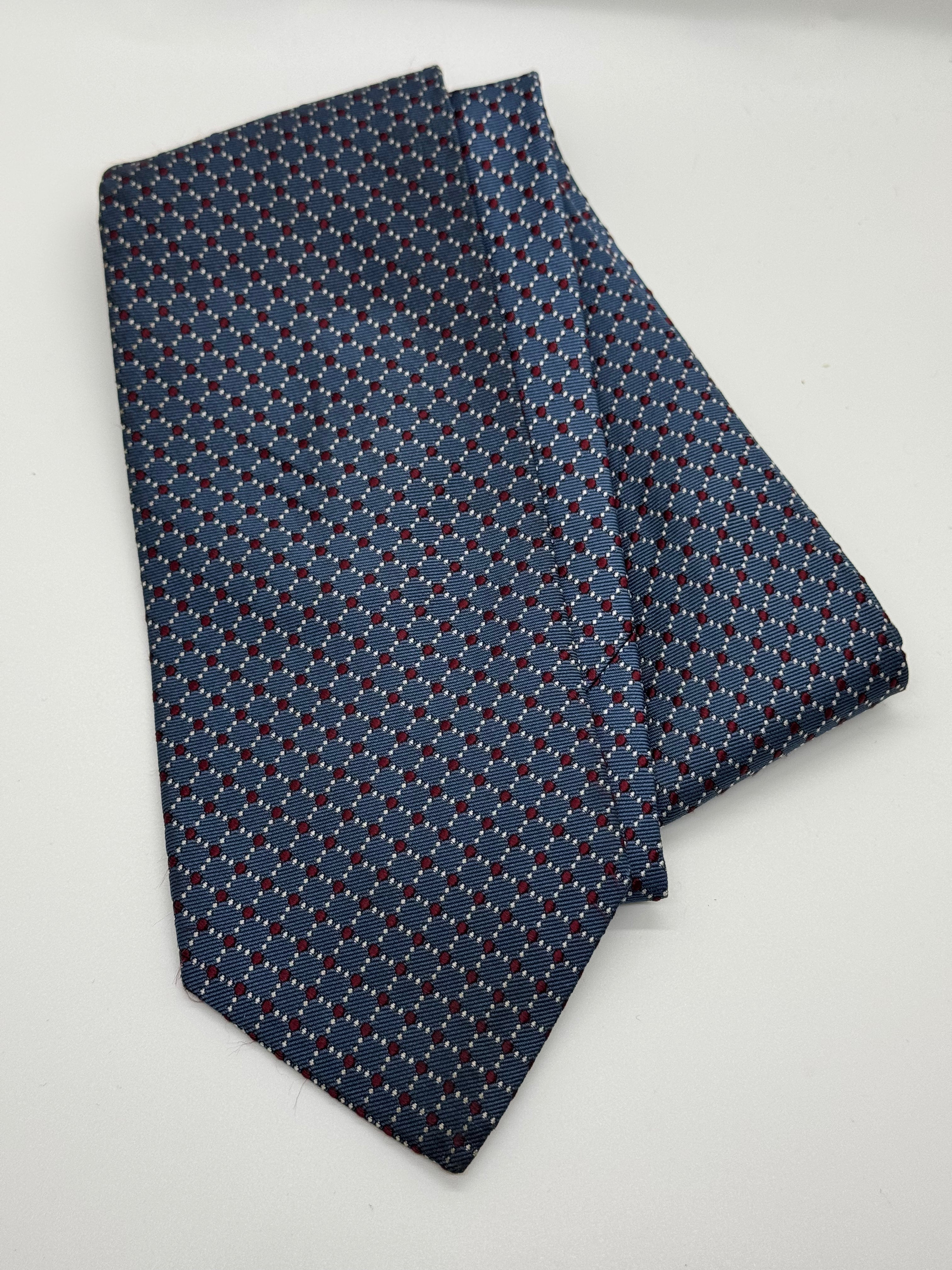 Brooks Brothers Blue Geometric Silk Tie