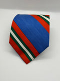 Polo Ralph Lauren Vintage Blue Repp Stripe Silk Tie