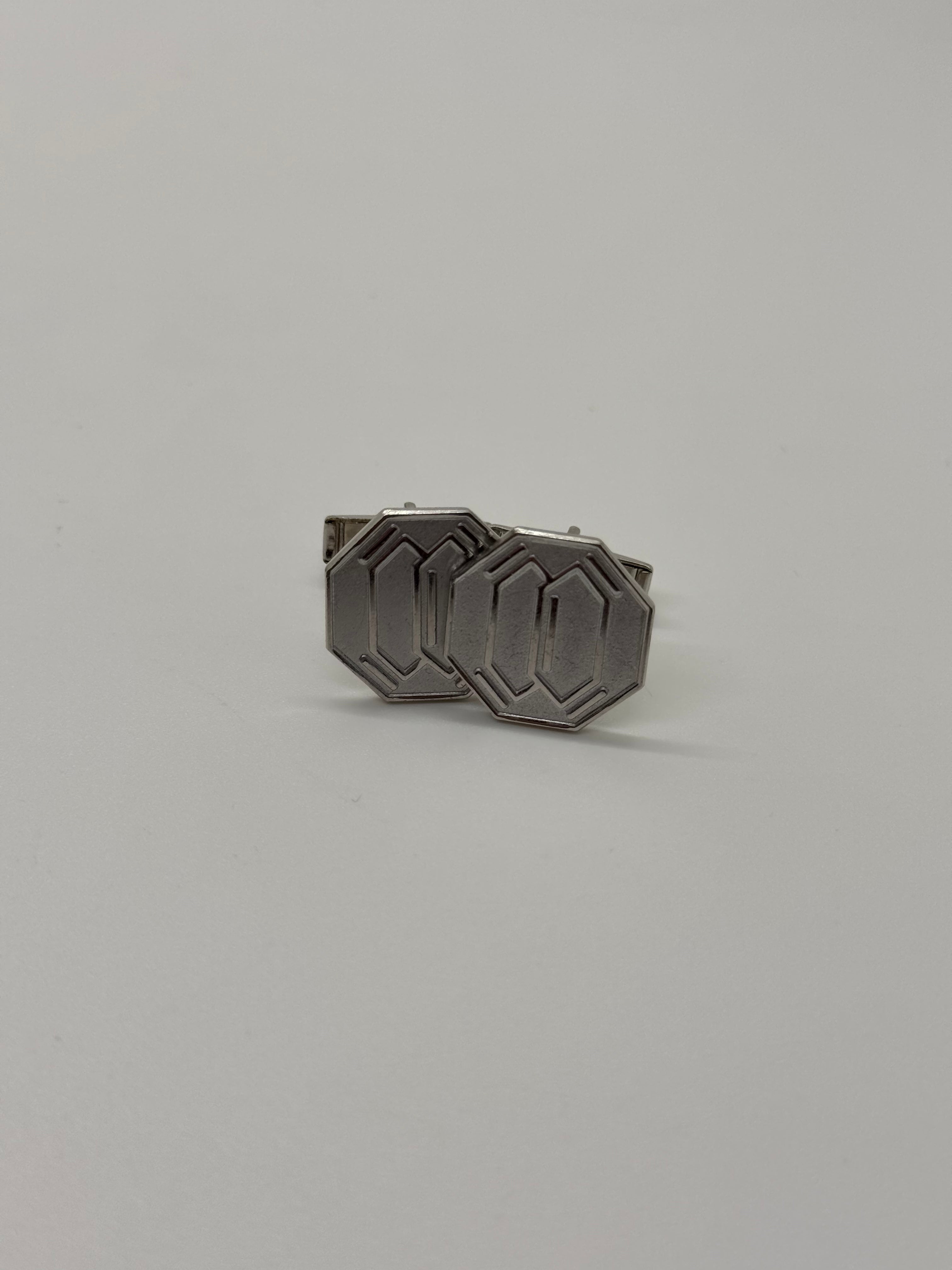Vintage Silver Octagon CuffLinks