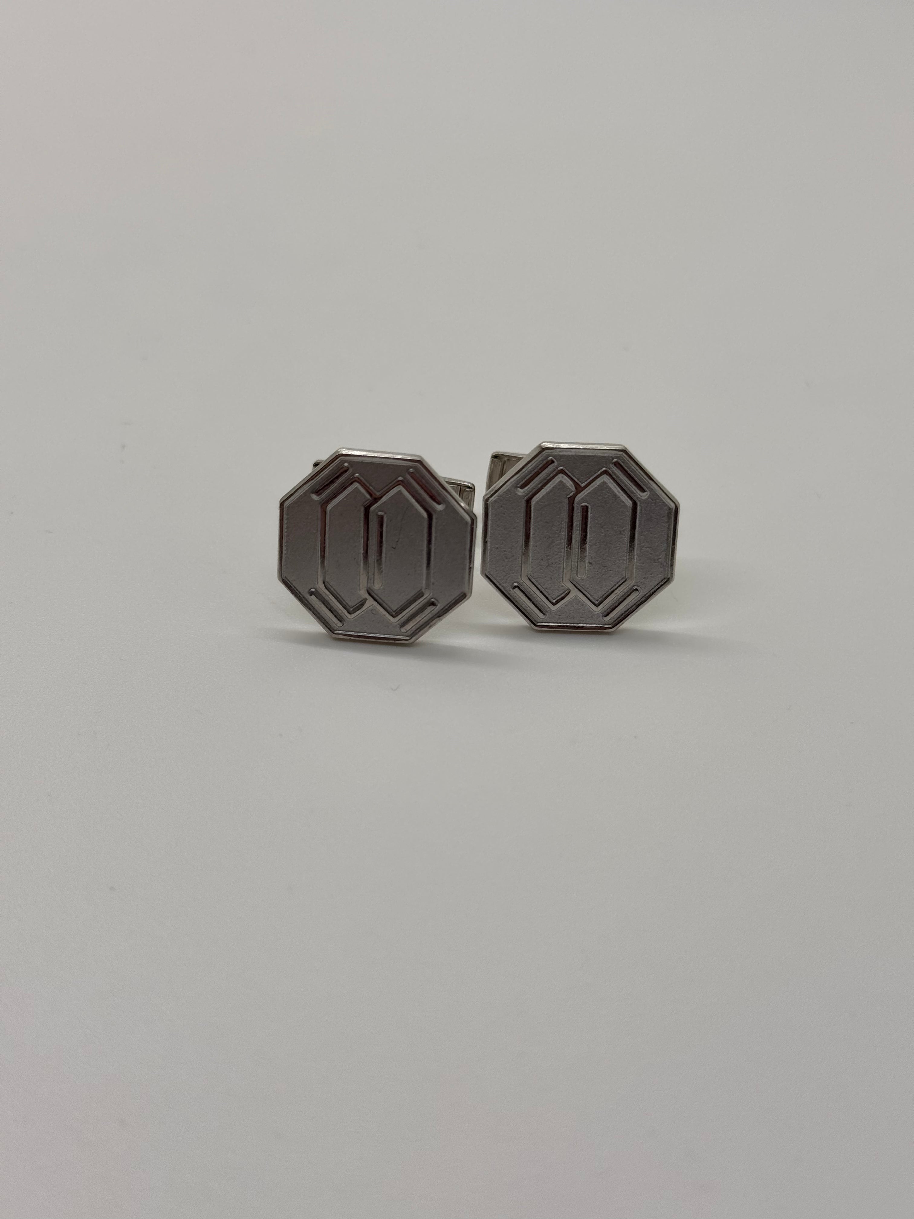 Vintage Silver Octagon CuffLinks