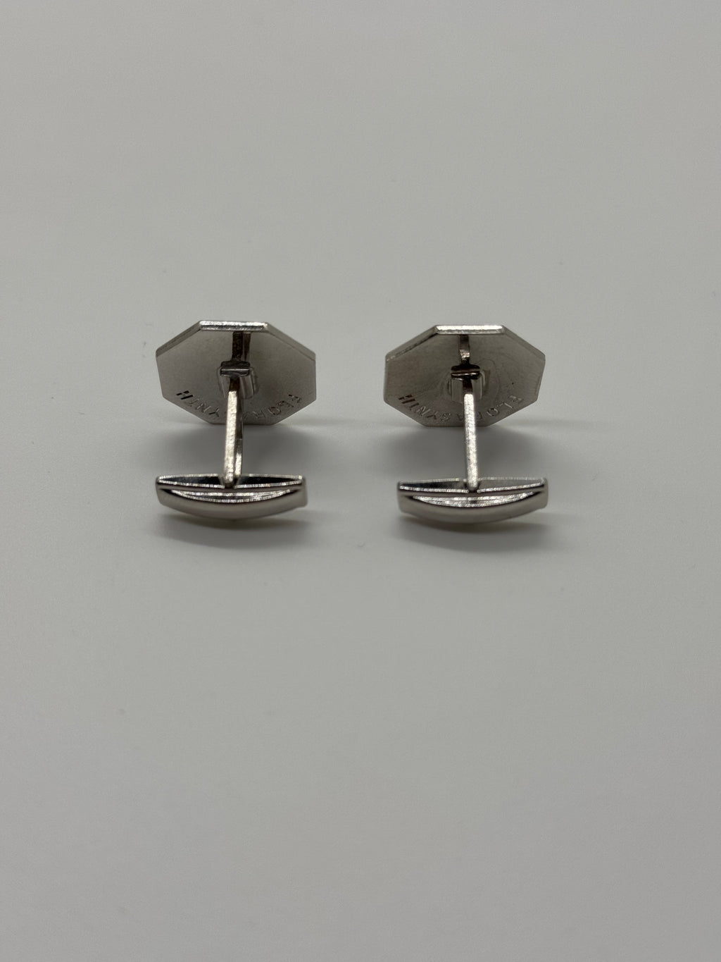 Vintage Silver Octagon CuffLinks