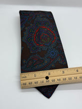 Load image into Gallery viewer, Prochownick Vintage Paisley Silk Tie – Brown &amp; Jewel Tones
