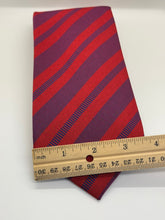 Load image into Gallery viewer, XMI 325 Series Silk Tie – Red &amp; Navy Power Stripe
