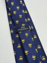 Load image into Gallery viewer, Brooks Brothers 346 Silk Tie – Navy with Golden Fleece Motif
