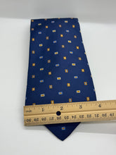 Load image into Gallery viewer, Royal Classic for Tom James – Navy Geometric Silk Tie
