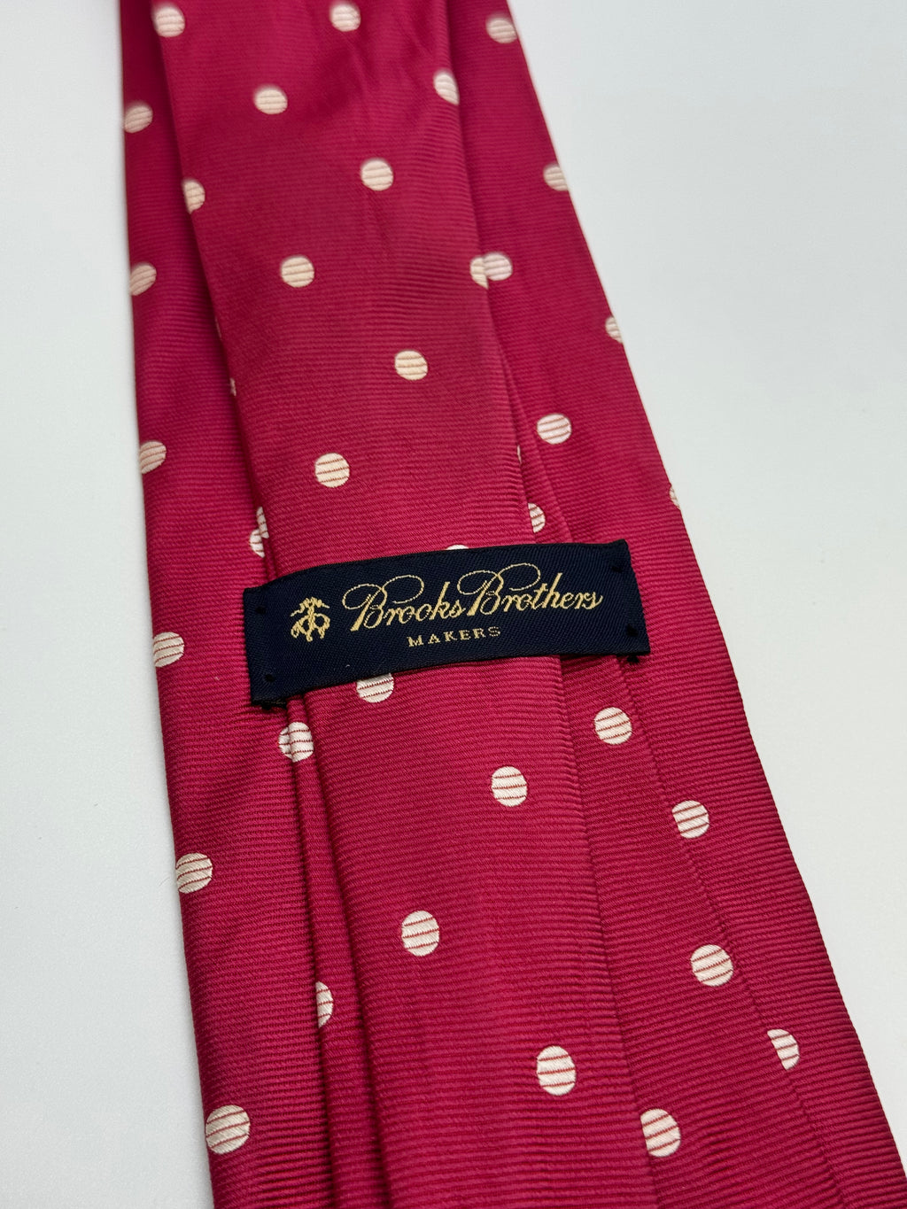 Brooks Brothers Makers – Hot Pink Polka Dot Silk Tie