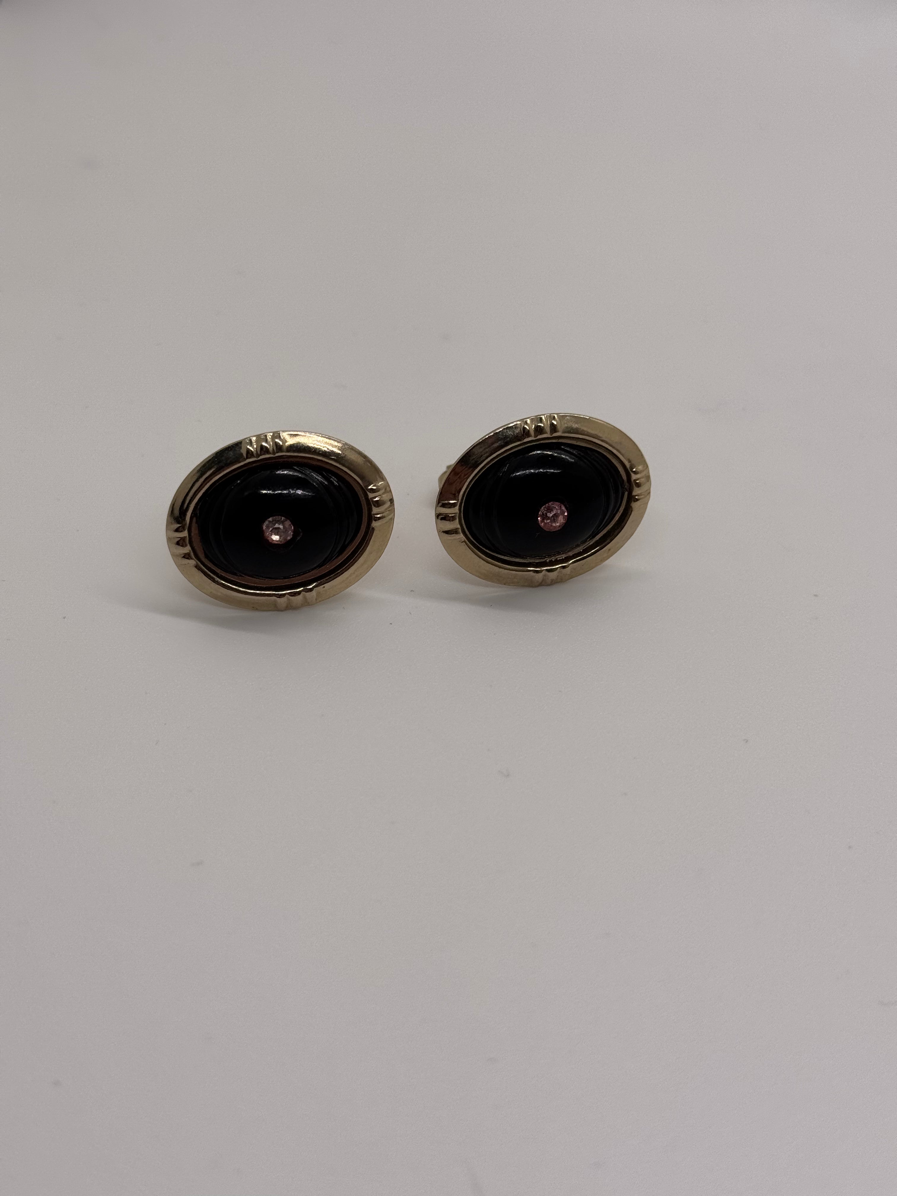 Vintage Onyx CuffLinks