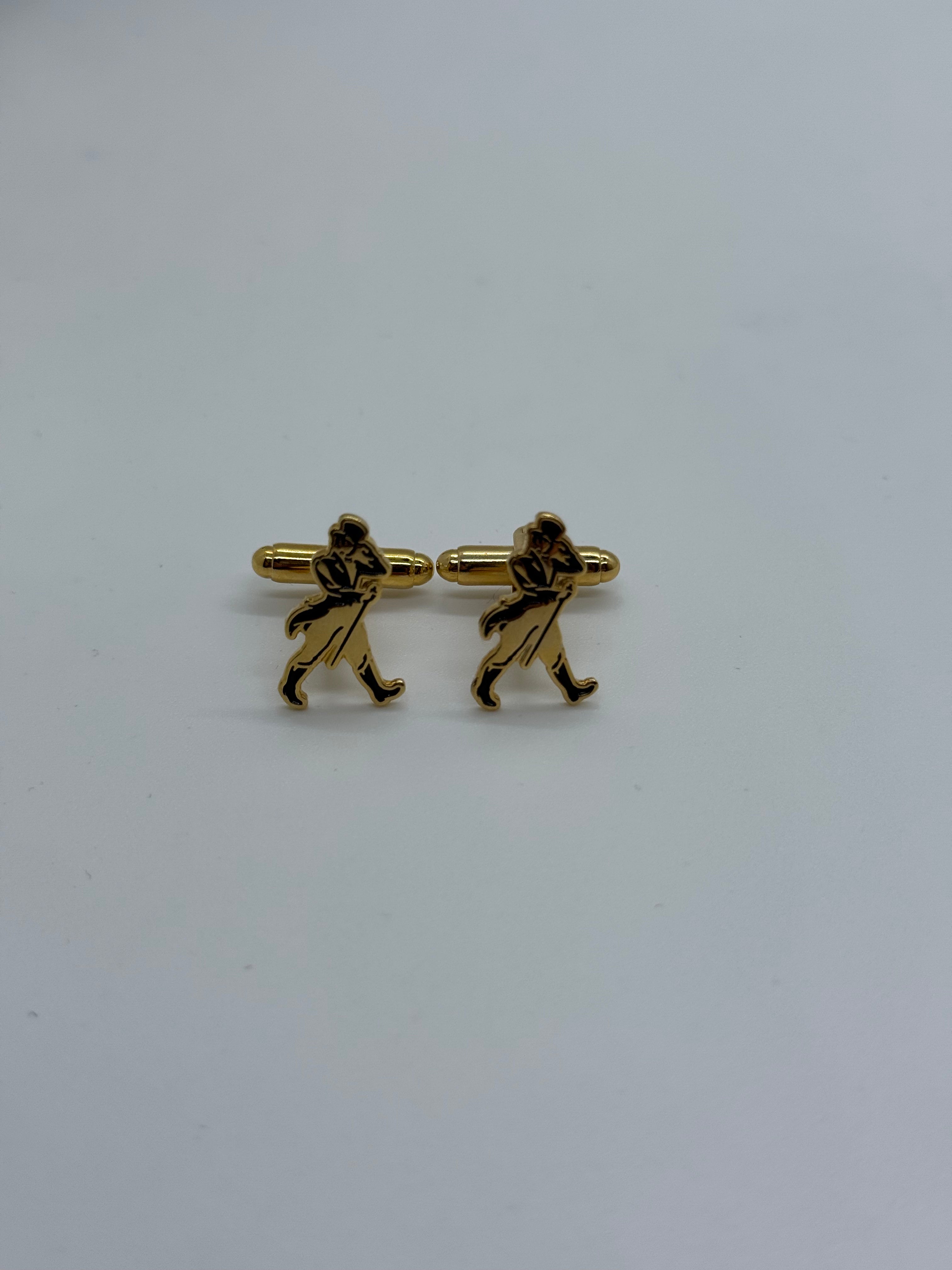 Vintage Striding Man CuffLinks