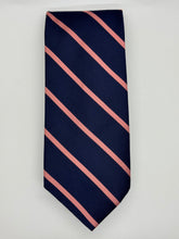 Load image into Gallery viewer, Brooks Brothers Makers Navy &amp; Pink Stripe Tie
